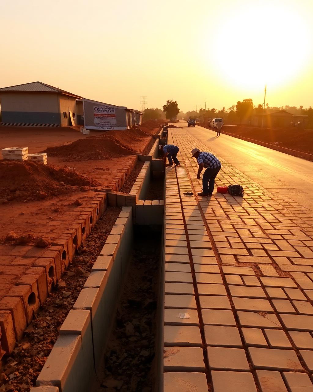 Drainage & interlocking pavement